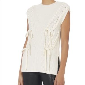 Exclusive for Intermix Ivory Wool Cashmere Top